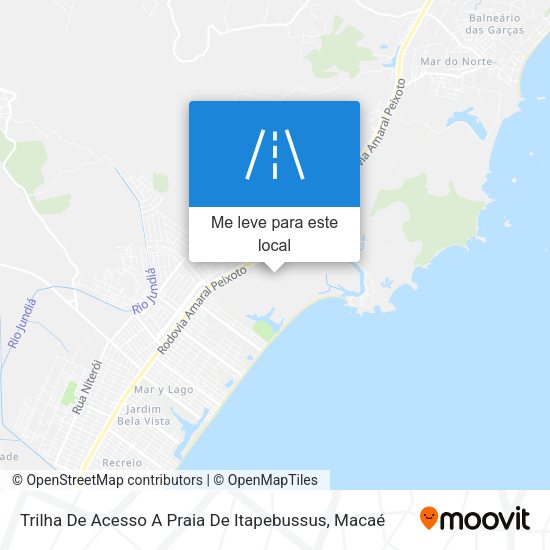 Trilha De Acesso A Praia De Itapebussus mapa