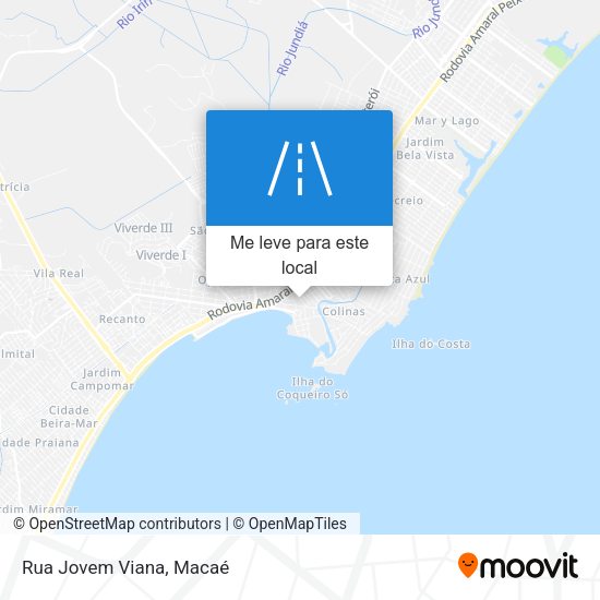 Rua Jovem Viana mapa