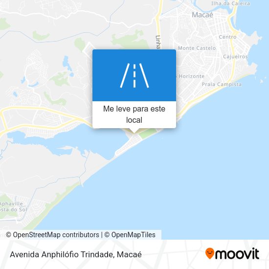 Avenida Anphilófio Trindade mapa