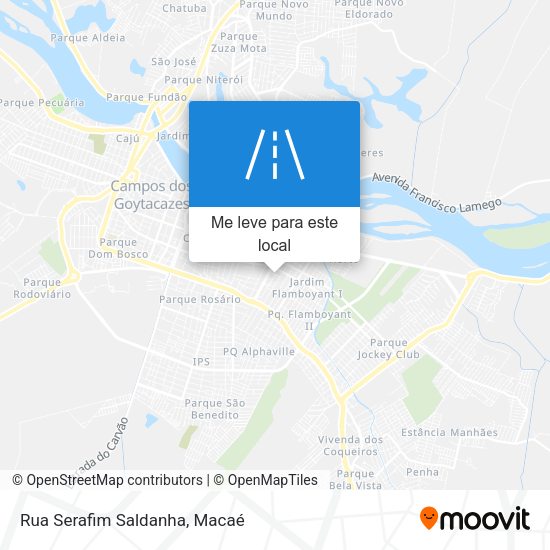 Rua Serafim Saldanha mapa