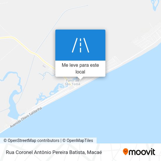 Rua Coronel Antônio Pereira Batista mapa