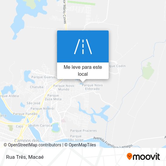Rua Três mapa