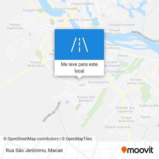 Rua São Jerônimo mapa