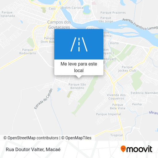 Rua Doutor Valter mapa