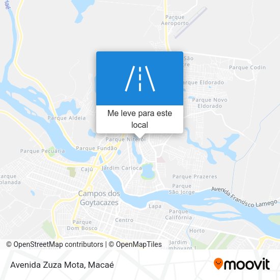 Avenida Zuza Mota mapa