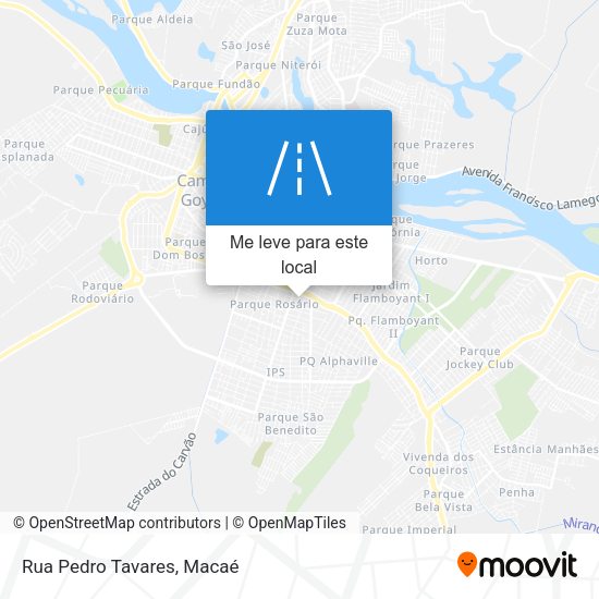 Rua Pedro Tavares mapa