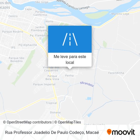 Rua Professor Joadelio De Paulo Codeço mapa
