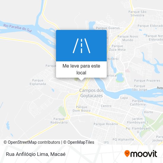 Rua Anfilóqio Lima mapa