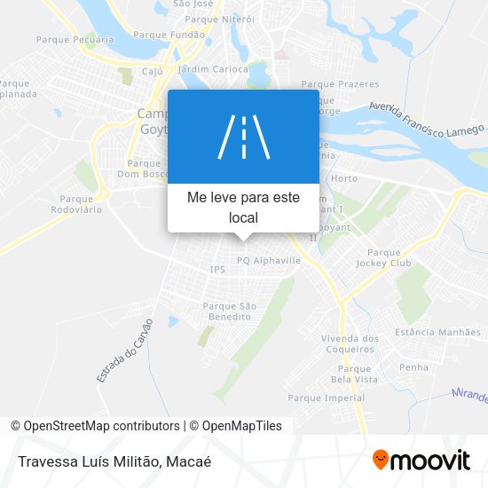 Travessa Luís Militão mapa