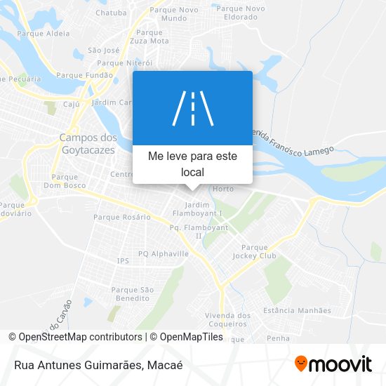 Rua Antunes Guimarães mapa