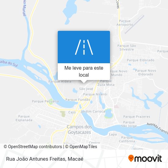 Rua João Antunes Freitas mapa