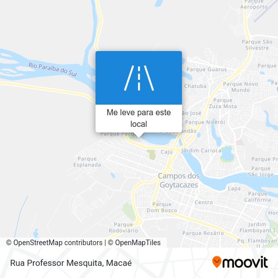 Rua Professor Mesquita mapa