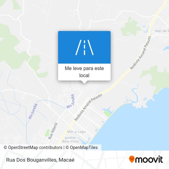 Rua Dos Bouganvilles mapa