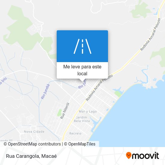 Rua Carangola mapa