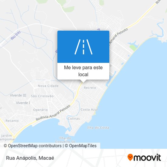 Rua Anápolis mapa