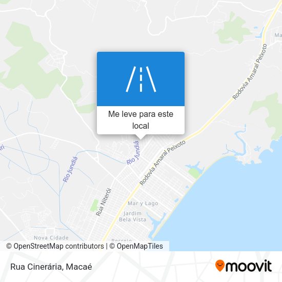 Rua Cinerária mapa