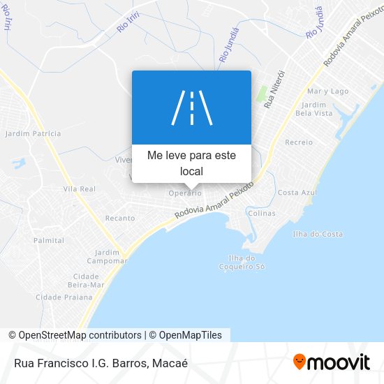 Rua Francisco I.G. Barros mapa