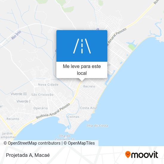 Projetada A mapa