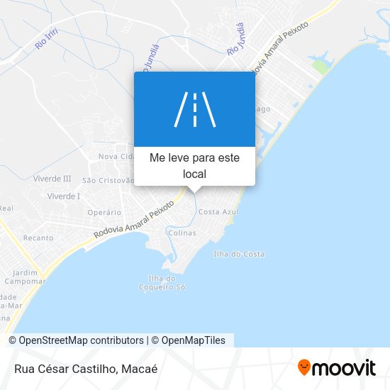 Rua César Castilho mapa