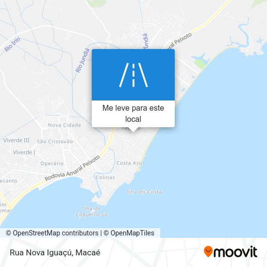 Rua Nova Iguaçú mapa