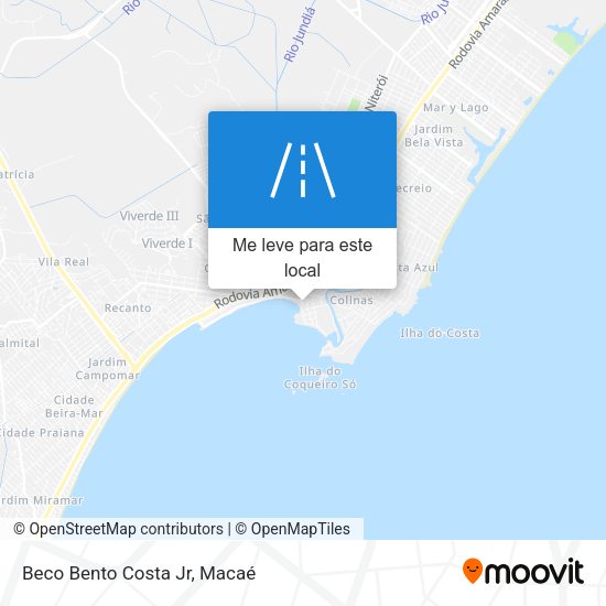 Beco Bento Costa Jr mapa