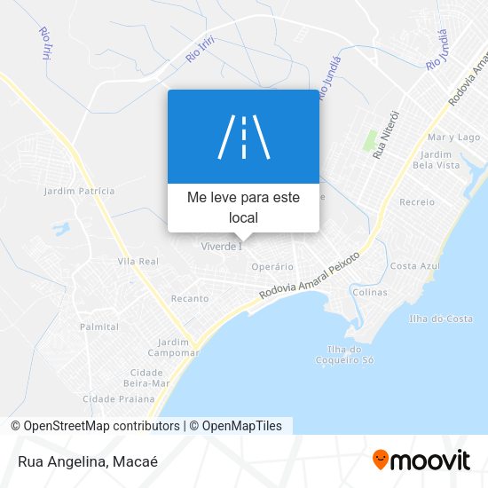 Rua Angelina mapa