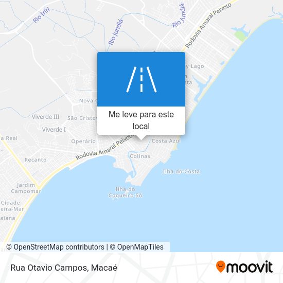 Rua Otavio Campos mapa