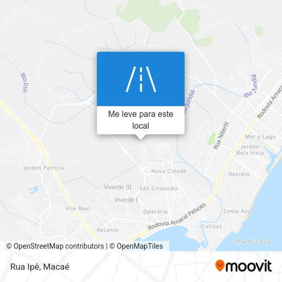 Rua Ipê mapa