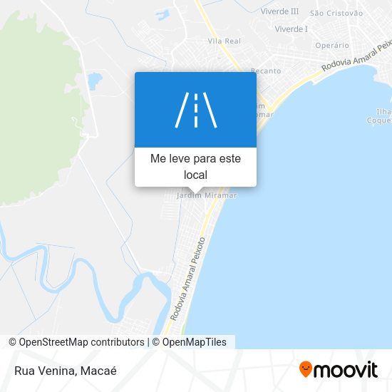 Rua Venina mapa