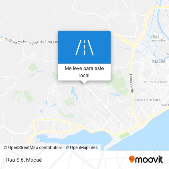 Rua S 6 mapa