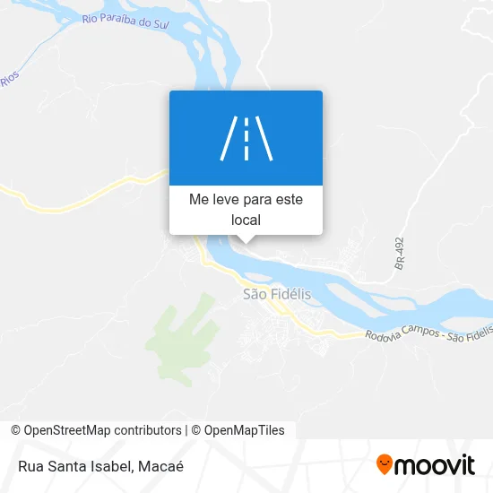 Rua Santa Isabel mapa