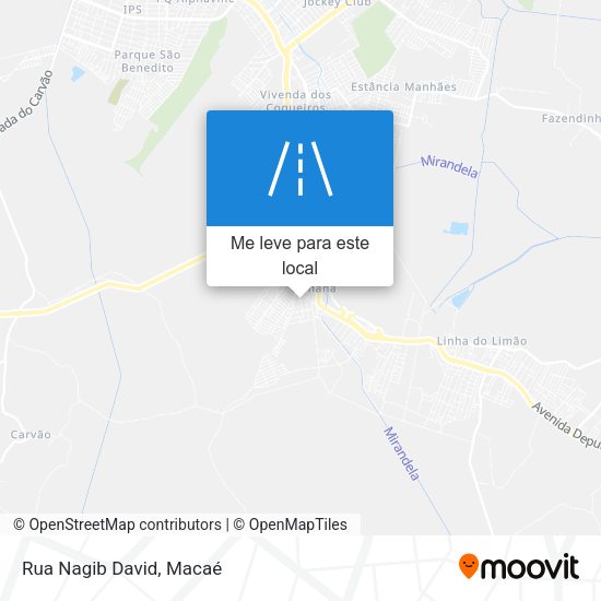 Rua Nagib David mapa