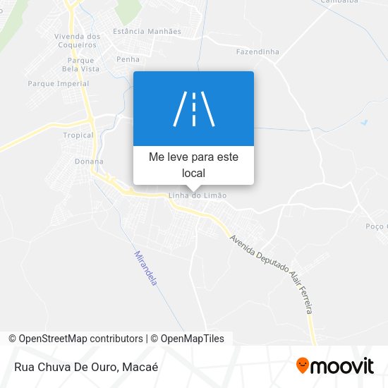 Rua Chuva De Ouro mapa