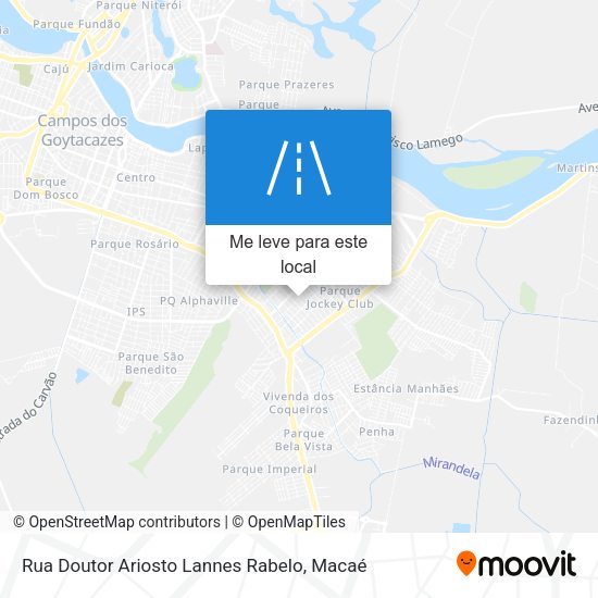 Rua Doutor Ariosto Lannes Rabelo mapa