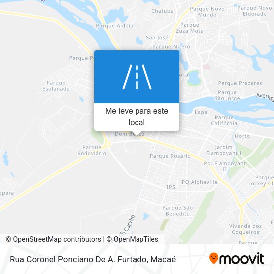 Rua Coronel Ponciano De A. Furtado mapa