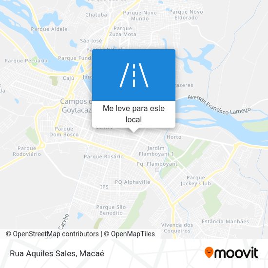 Rua Aquiles Sales mapa