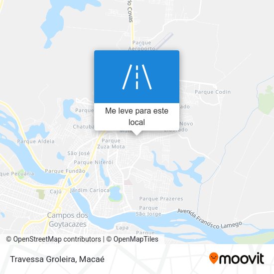 Travessa Groleira mapa