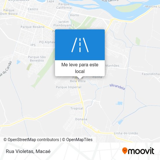 Rua Violetas mapa