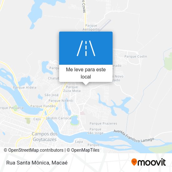 Rua Santa Mônica mapa