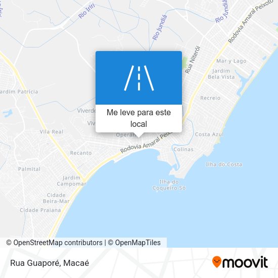 Rua Guaporé mapa