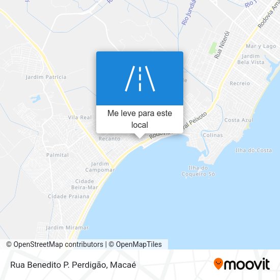 Rua Benedito P. Perdigão mapa