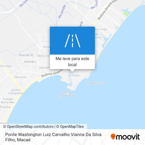 Ponte Washington Luiz Carvalho Vianna Da Silva Filho mapa