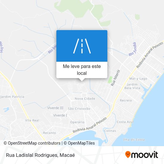 Rua Ladislal Rodrigues mapa