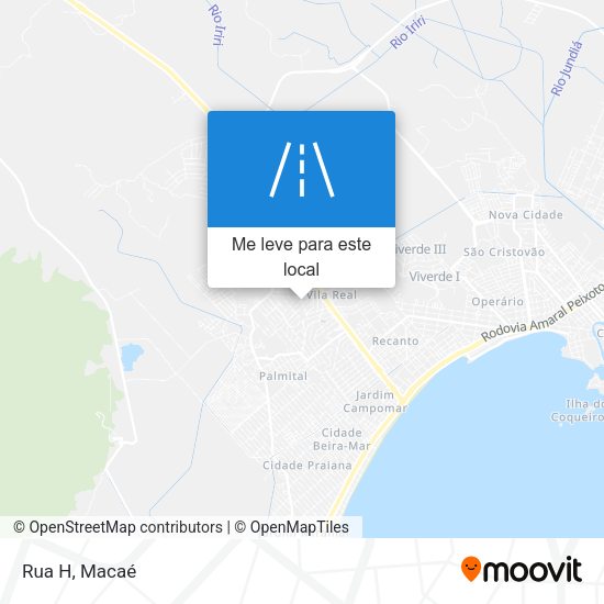 Rua H mapa