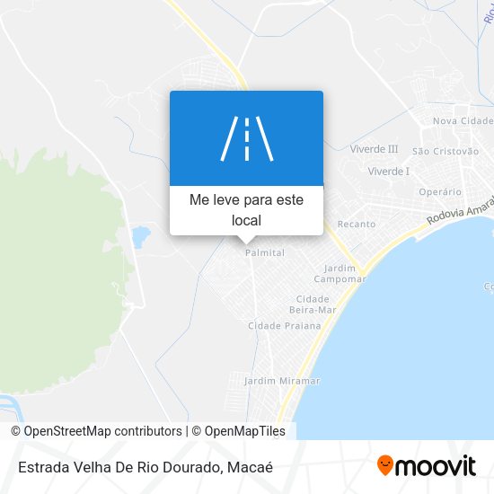Estrada Velha De Rio Dourado mapa