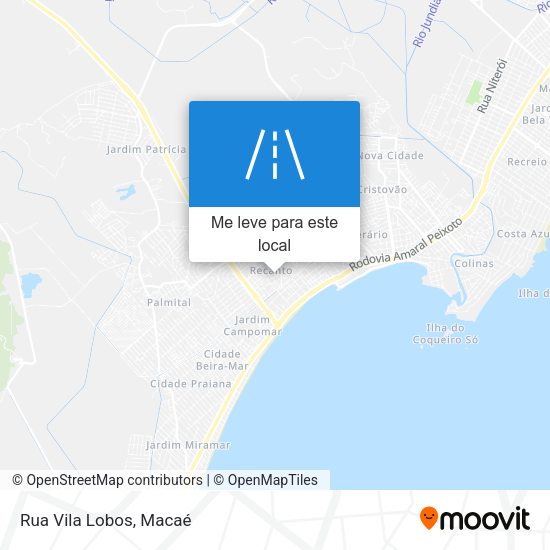 Rua Vila Lobos mapa