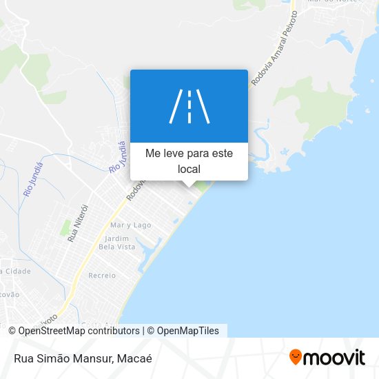 Rua Simão Mansur mapa