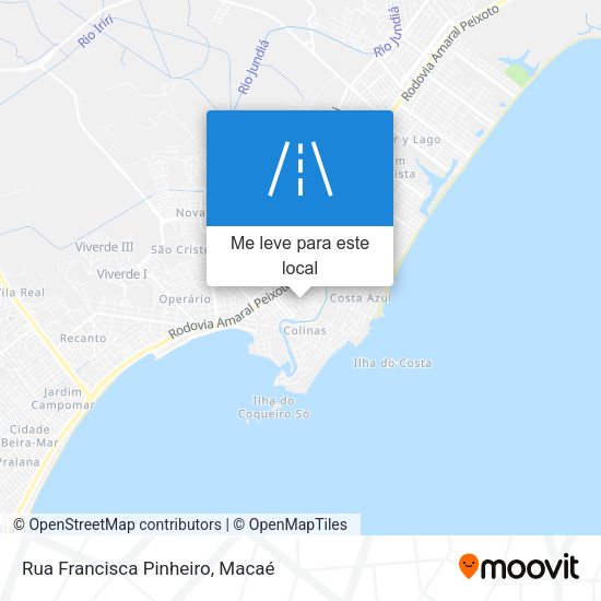 Rua Francisca Pinheiro mapa