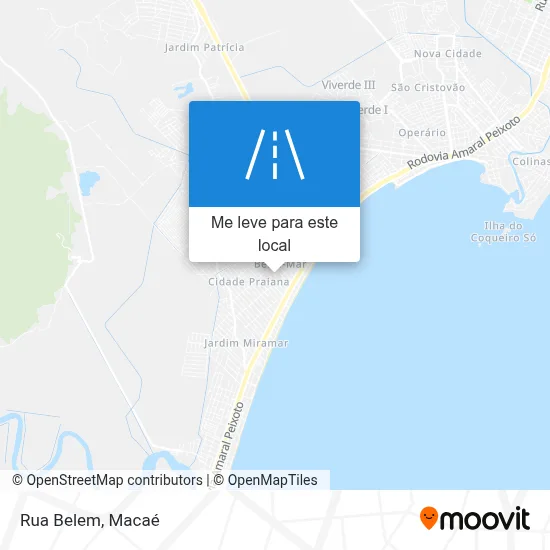 Rua Belem mapa
