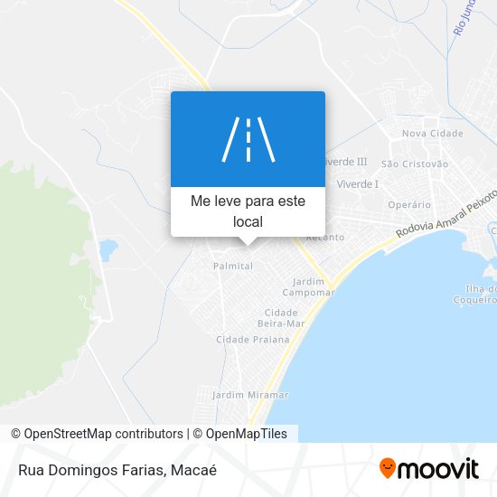 Rua Domingos Farias mapa